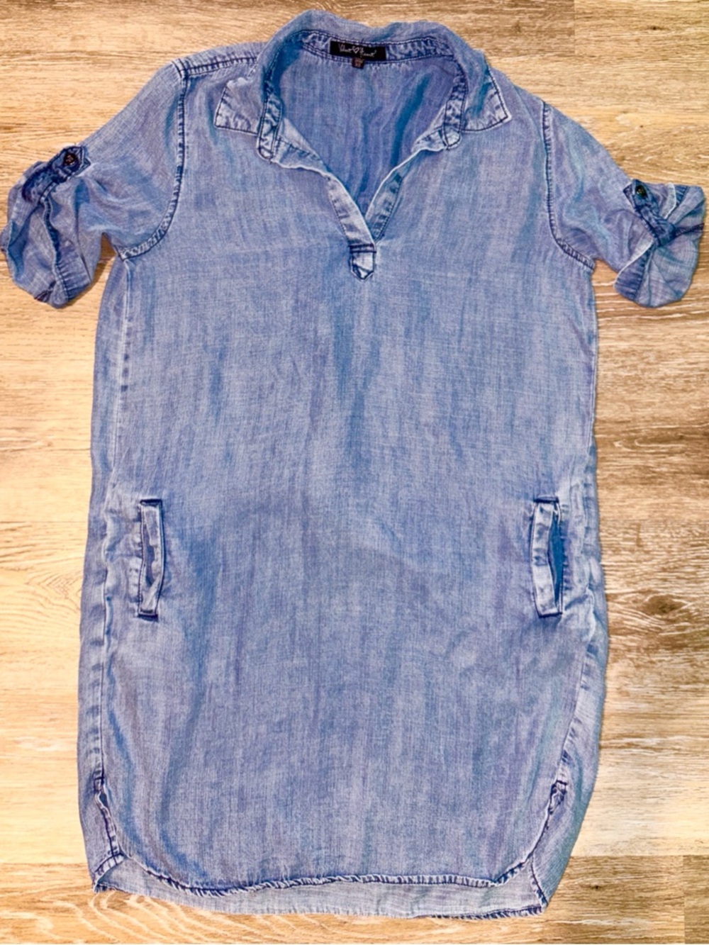 Velvet Heart Oversized Light Blue Denim Dress